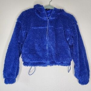 Urban Outfitters BDG Blue Fuzzy Hoodie S
